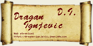 Dragan Ignjević vizit kartica